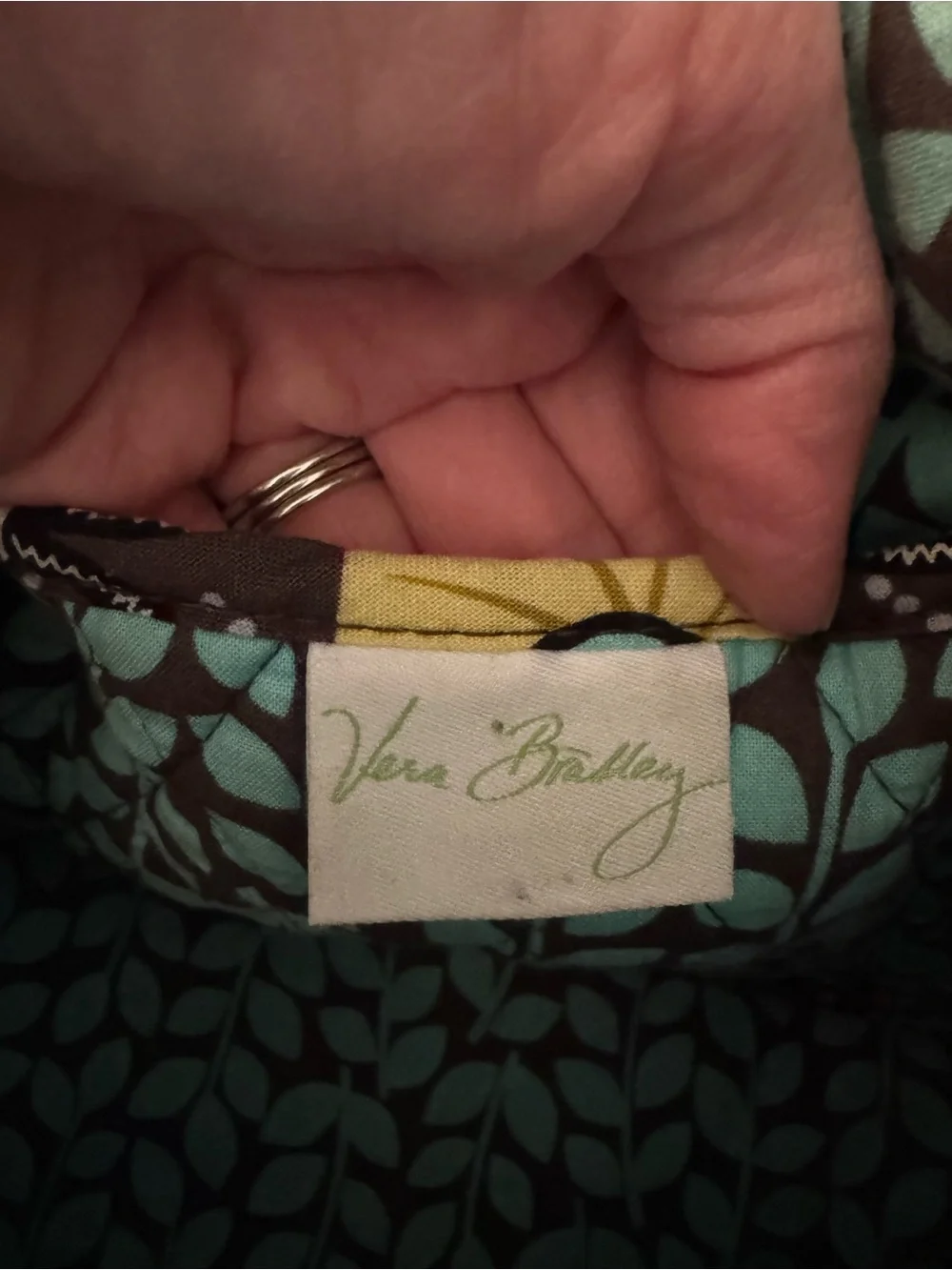 Retired Vera Bradley Quilted Tote in “Flower Shower”